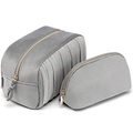 Große Kosmetiktasche Samt, Schminktasche Reise, Make Up Tasche Set 2 Stück, Beauty Case Unisex Multicolor ONE SIZE