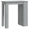 vidaXL, vidaXL Bartisch mit Regal Grau Sonoma 102x50x103,5cm Holzwerkstoff