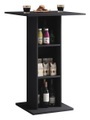 MID.YOU Bartisch in holzwerkstoff 70/70/108 cm , Standos , Schwarz , 70x108 cm , melaminharzbeschichtet,Nachbildung , 000657015403