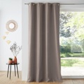 Vorhang Taïma Mit Ösen Unisex Grau 150x350CM