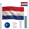Aluminium Fahnenmast Höhenverstellbar Unisex Multicolor ONE SIZE