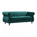Chesterfield Sofa 3-Sitzer - Samt - Grün - TRUMBO Chesterfield Sofa 3-Sitzer - Samt - Grün - TRUMBO