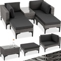 Rattan Lounge mit Aluminiumgestell Bellaria Rattan Lounge mit Aluminiumgestell Bellaria