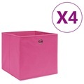 vidaXL Aufbewahrungsboxen 4 Stk. Vliesstoff 28x28x28 cm Rosa
