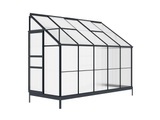 Anlehn-Gewächshaus - Aluminium - 3,7 m² - Anthrazit - CALICE II Anlehn-Gewächshaus - Aluminium - 3,7 m² - Anthrazit - CALICE II