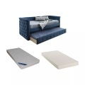 Ausziehbett Stoffsofa LOUISE + Lattenrost + Ausziehbett Stoffsofa LOUISE + Lattenrost +