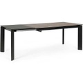 Ausziehtisch Briva grau-schwarz 160-220x90