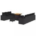 VidaXL - Garten-sofa massivholz akazie, One Size, Schwarz