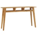 vidaXL Konsolentisch 120x35x75 cm Teak Massivholz