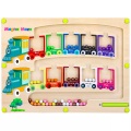 Activity-board, Activity-board - Magnetisches Spiel Labyrinth Spielzeug- Zahlen Farben Lernen Sortieren Magnete Kinder Motorik Spielzeug, One Size, Multicolor
