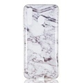 Galaxy A50 - Softes Silikon Gummi Case white Marble