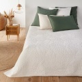 Bettüberwurf Tropical Unisex Weiss 150X150CM