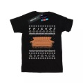 Fair Isle Couch Tshirt Damen Schwarz XXL