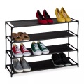 Northix - Schuhregal mit Stoffebenen, 50 CM