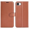 Cover-Discount - iPhone 16e Leder Etui Hülle, Braun