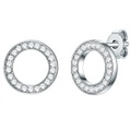 Rafaela Donata, Ohrstecker Sterling Silber Verziert Mit Kristallen Von Swarovski® Weiß Damen Silber 12cm