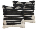 Kissen 2er Set aus Baumwolle Boho CHITTOOR Kissen 2er Set aus Baumwolle Boho CHITTOOR