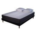 AB Matelas, Matratzen-set Luxe | 160x200 Mit 2 Kissen Aus Memory-flocken 60x60cm 24 Cm | Gepolstertes Lattenrost Unisex Schwarz / Schwarz 160X200CM