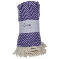 L'Anse - Badetuch Chevron, One Size, Violett