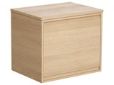 Vente-unique, Waschbeckenunterschrank mit Innenschublade & Brett - 60 cm - Eichenholzfurnier - MESLIVA Waschbeckenunterschrank mit Innenschublade & Brett - 60 cm - Eichenholzfurnier - MESLIVA