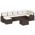VidaXL - Modulares sofa poly-rattan, One Size, Braun