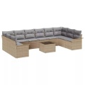 VidaXL - Garten-sofa poly-rattan, One Size, Beige