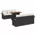 VidaXL - Garten-sofa-set poly-rattan, One Size, Schwarz
