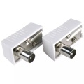 Nedis, Koax Stecker / Stecker Weiß