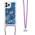 Cover-Discount, iPhone 15 Pro - Glitzer Hülle mit Umhängeband