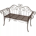 Gartenbank »Janne«, Stahl, 143x51x94 cm, schwarz