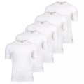 Real Madrid - T-Shirt 5er Pack Bequem sitzend Undershirt U-Neck 5-Pack, für Herren, Weiss, Größe M
