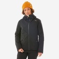 Skijacke Warm Piste - 500 Damen Schwarz Leicht L