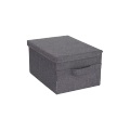 BIGSO - Aufbewahrungsbox SOLNA - Textil - dunkelgrau - 26/35/19 cm