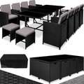 Rattan Sitzgruppe Palma 8+4+1 mit Schutzhülle Rattan Sitzgruppe Palma 8+4+1 mit Schutzhülle
