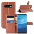 Galaxy S10 - Leder Etui Hülle mit Kartenfächern