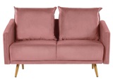 2 Sitzer Sofa aus Samtstoff Retro MAURA 2 Sitzer Sofa aus Samtstoff Retro MAURA