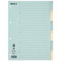 Kartonregister Taben Verstärkt, Teilung 1-6 - X 25 Unisex Blau A4
