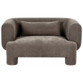 Beliani - 2 Sitzer Sofa aus Stoff Retro HOGBO, One Size, Braun Bunt