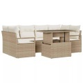 VidaXL - Garten-sofa-set poly-rattan, One Size, Beige