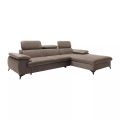 Ecksofa mit Schlaffunktion - Ecke rechts - Samt - Taupe - SAMARA von Ecksofa mit Schlaffunktion - Ecke rechts - Samt - Taupe - SAMARA von PASCAL MORABITO