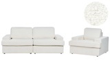 Wohnzimmer Set Aus Bouclé Klassisch Alla Unisex Weiss Bedruckt ONE SIZE
