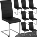 8 Esszimmerstühle Schwingstühle - schwarz