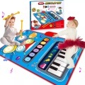 Activity-board - Babyspielzeug, 2 in 1 Musikmatte mit Trommelstöcken, Kinderspielzeug Klaviermatte Tanzmatte, One Size, Multicolor