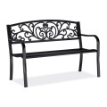 Northix - Gartenbank Metallornament, 120 x 60 cm