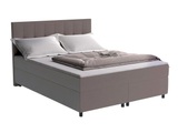 DREAMEA, Boxspringbett mit Topper Stoff SIERO Boxspringbett mit Topper Stoff SIERO