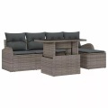 VidaXL - Garten-sofa poly-rattan, One Size, Grau