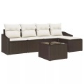 VidaXL - Garten-sofa poly-rattan, One Size, Braun