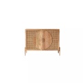 Sideboard aus massivem Mangoholz und Rattan 115 cm Sina Sideboard aus massivem Mangoholz und Rattan 115 cm Sina