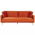 Schlafcouch aus Samtstoff Retro LUCAN Schlafcouch aus Samtstoff Retro LUCAN