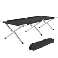 2 Feldbetten Aus Aluminium Unisex Schwarz ONE SIZE